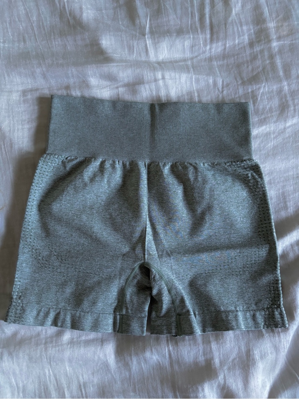 Compressive Women’s Shorts in Green-Gray